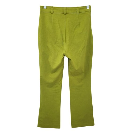 Everlane Womens The Work It High Waisted Pant Sz 8 Green Ponte Stretch Cropped - Picture 2 of 7